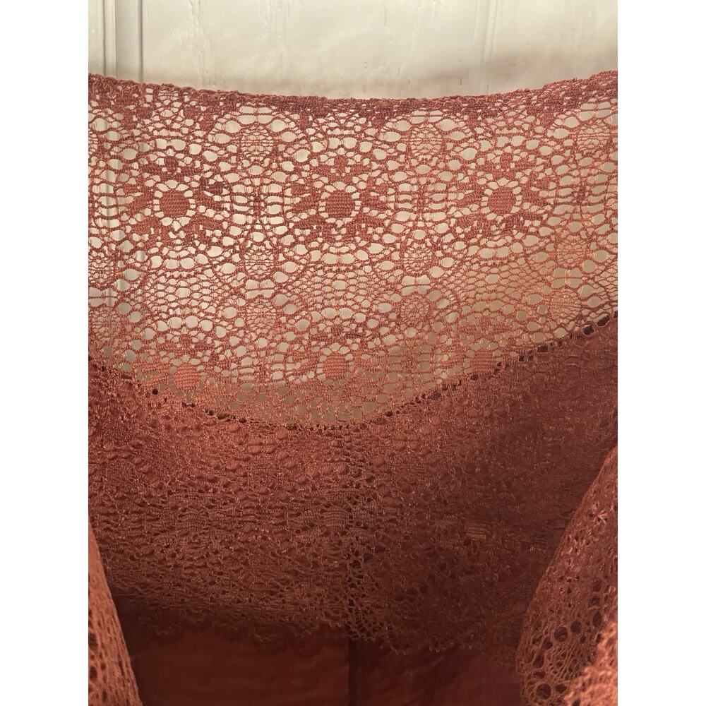 Intimately Free People Women's Lace Trim Asymmetrical Mini Slip Dress Sz S Boho - Picture 5 of 12